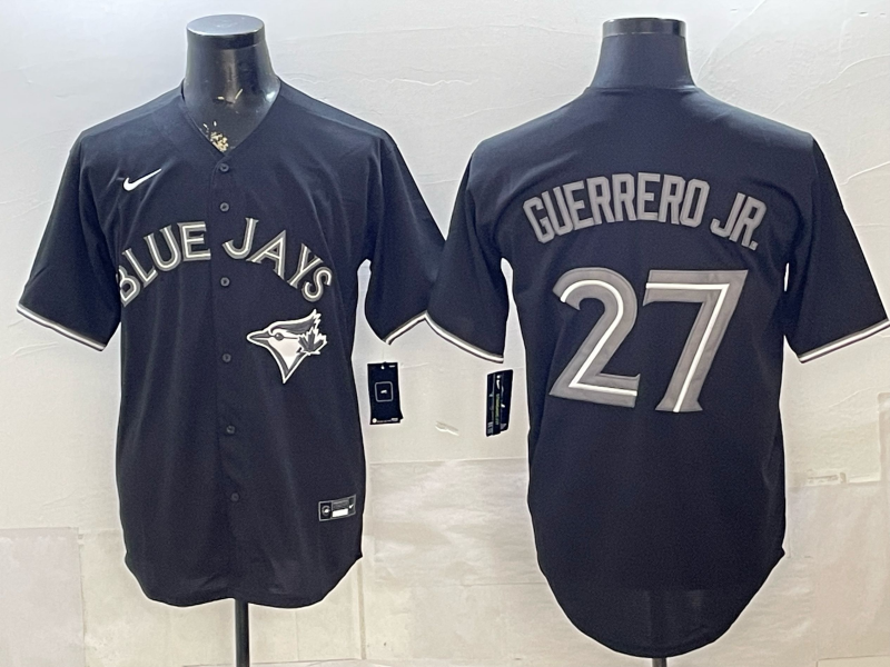 Men 2026 Toronto Blue Jays #27 Guerrero Jr Black Game Nike MLB Jersey 0518001